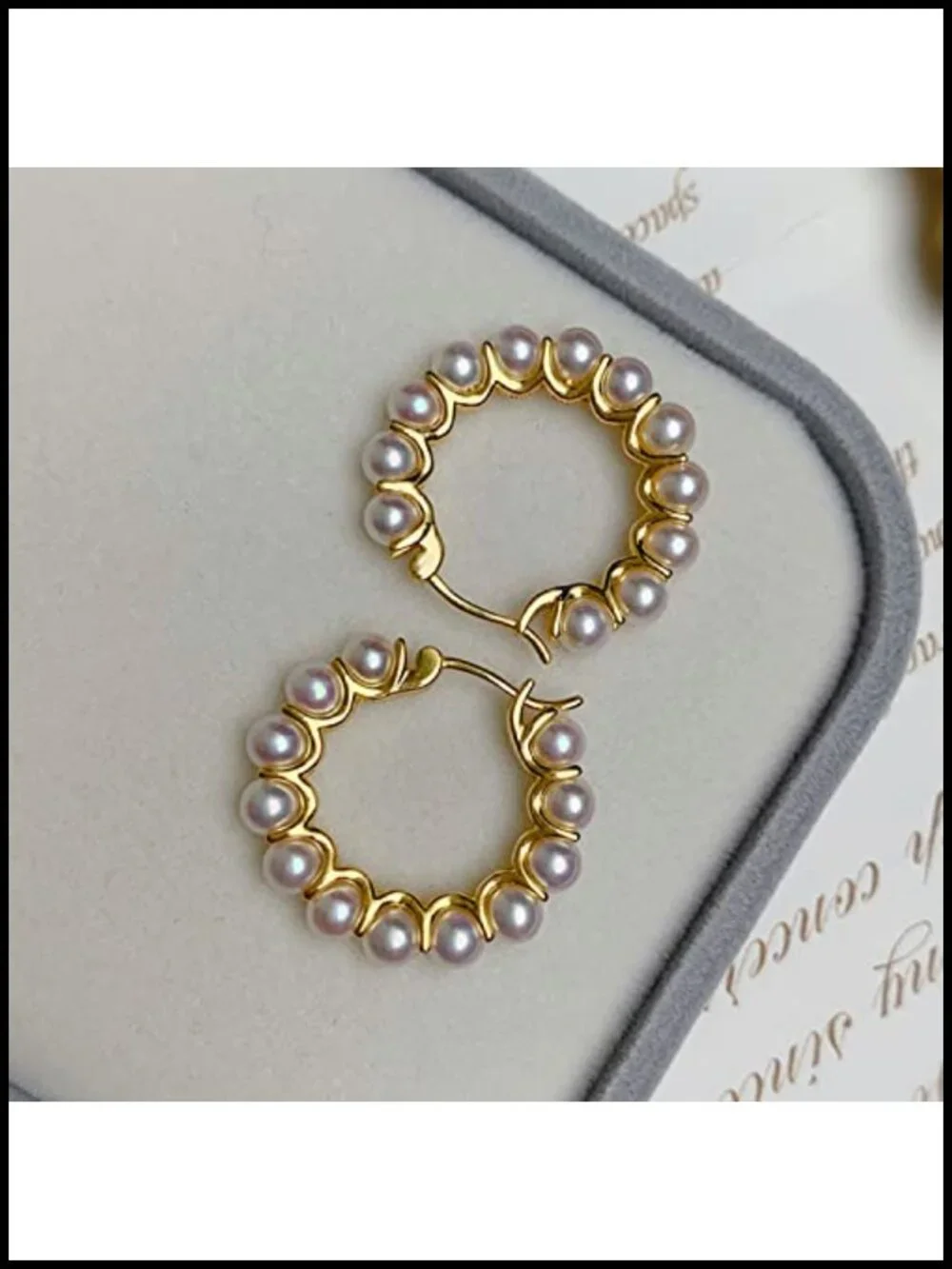 Pearl Hoop Earrings for Women Dangle Hypoallergenic Drop Gifts
